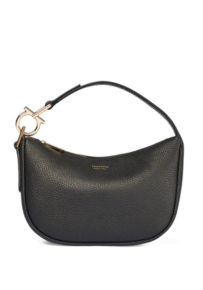 Ferragamo textured Horseshoe shoulder bag - Black