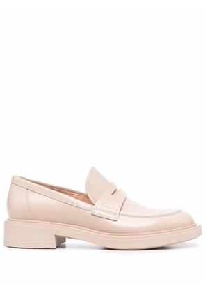 Gianvito Rossi Harris leather loafers - Neutrals