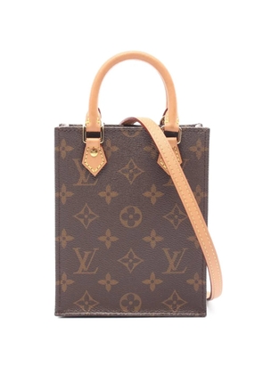 Louis Vuitton Pre-Owned 2020 Petite Sac Plat monogram tote bag - Brown