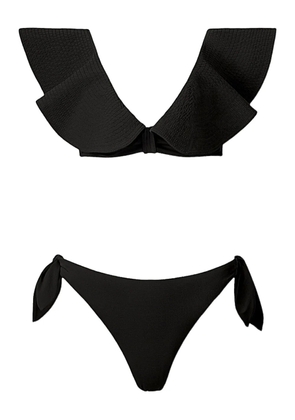 SOFIA ERHAN Marina ruffle-detail bikini - Black