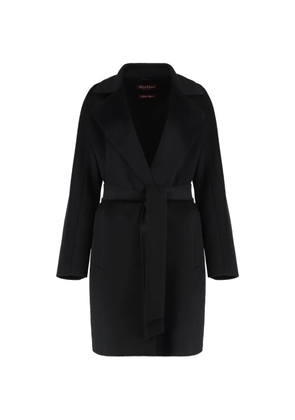 Max Mara notched-lapel coat - Black