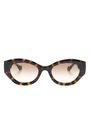 Gucci Eyewear oval-frame sunglasses - Brown