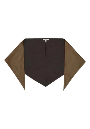 LEMAIRE leather triangle scarf - Brown