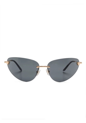 Versace Eyewear geometric-frame sunglasses - Gold