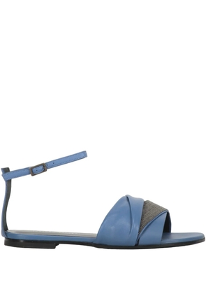 Fabiana Filippi rhinestone-embellished sandals - Blue