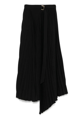 Parlor belted midi skirt - Black