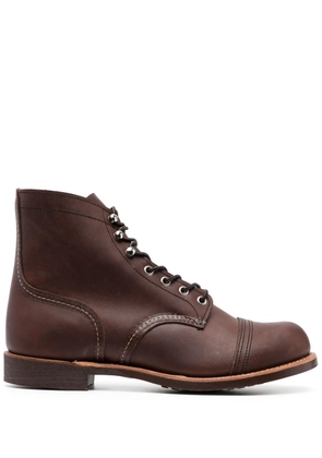 Red Wing Shoes Iron Ranger leather ankle boots - Brown