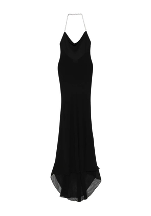 Atu Body Couture crystal-halter maxi dress - Black