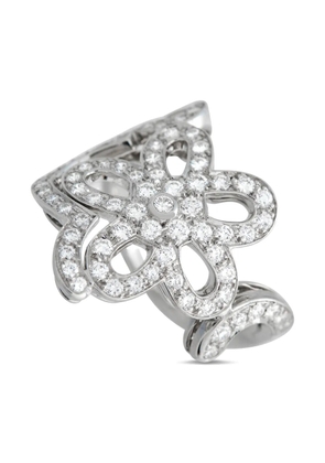 Van Cleef & Arpels Pre-Owned 18K white gold Flower Lace diamond ring - Silver