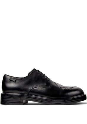 Camper Dean Twins lace-up leather key-detail derby shoes - Black