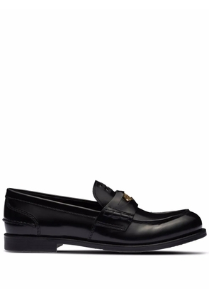 Miu Miu leather penny loafers - Black