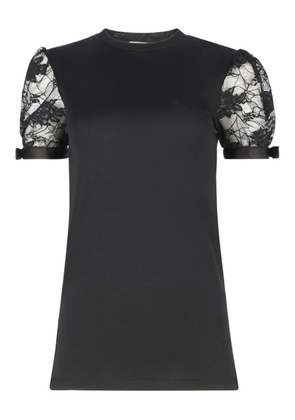 Nina Ricci lace-embroidered T-shirt - Black