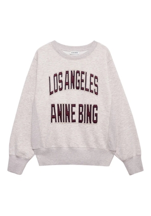 ANINE BING Harry long-sleeve cropped sweatshirt - Grey
