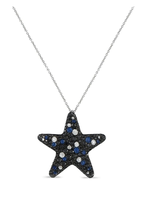 Pasquale Bruni 18K white gold diamond and sapphire necklace - Silver