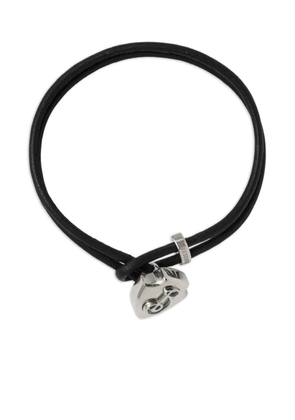 Burberry B Shield leather bracelet - Black