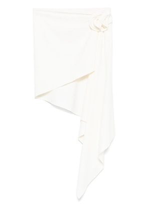 Magda Butrym asymmetric mini skirt - White