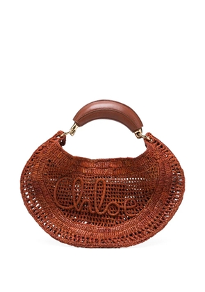 Chloé Summer Banana woven tote bag - Brown