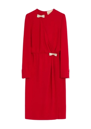 Valentino Garavani bow-detail midi dress - Red