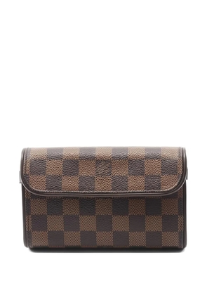 Louis Vuitton Pre-Owned 2000s Damier Ebène Pochette Florentine belt bag - Brown