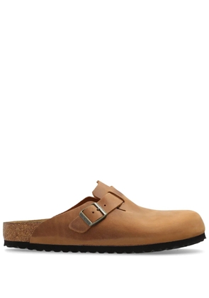Birkenstock Boston leather slippers - Brown