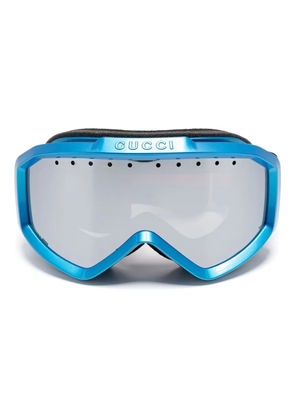 Gucci Eyewear Sylvie-Web-stripe ski goggles - Blue
