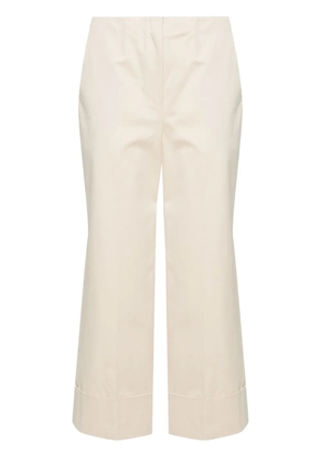Theory mid-rise cropped trousers - Neutrals