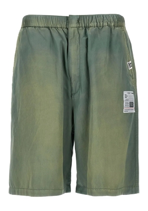 Maison MIHARA YASUHIRO Aged Satin bermuda shorts - Green