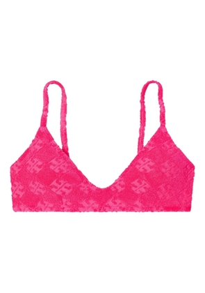 Tory Burch terry-cloth bikini top - Pink
