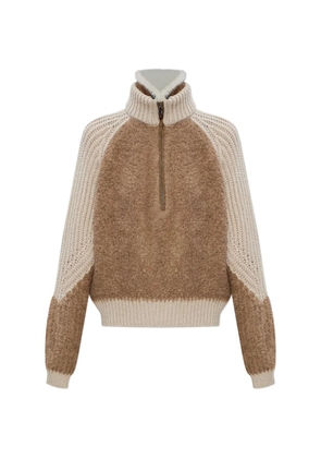 Sease zipped sweater - Brown