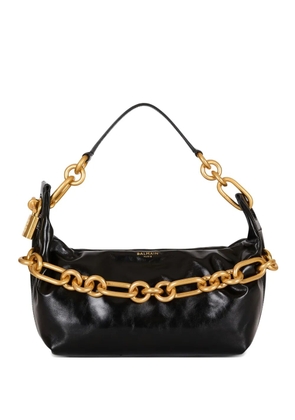 Balmain medium Sync padlock chain shoulder bag - Black