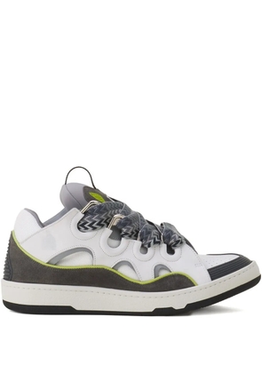 Lanvin Curb perforated sneakers - White