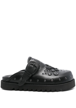 Toga Virilis studded slippers - Black