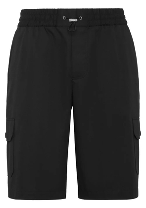 Philipp Plein drawstring cargo shorts - Black