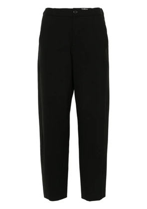 Marni logo-embroidered trousers - Black