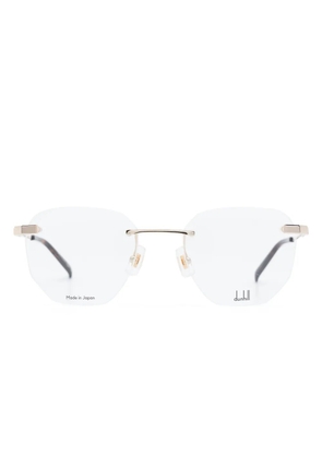 Dunhill thin-arms frameless glasses - Gold