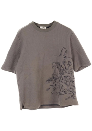 Hermès Pre-Owned 2010s Caval Card T-shirt - Grey