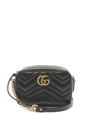 Gucci Pre-Owned 2020s GG Marmont-quilting shoulder bag - Black