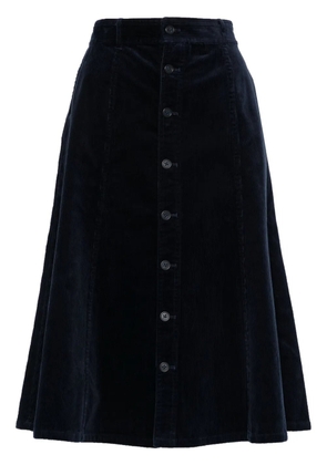 Polo Ralph Lauren corduroy midi skirt - Blue