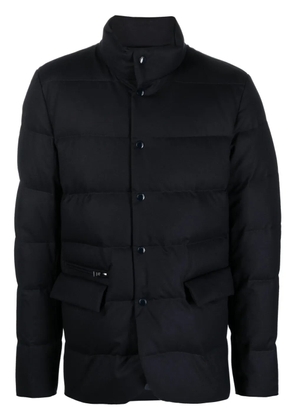 Woolrich high-neck snap-fastening padded jacket - Blue
