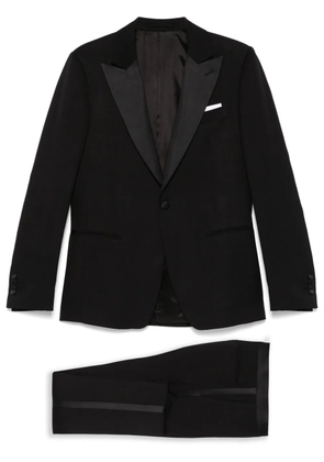 Lardini satin-trim suit - Black