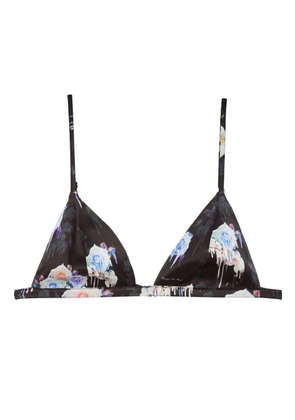 Fleur Du Mal Luxe triangle bra - Black