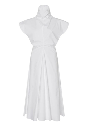 Rosetta Getty funnel-neck midi dress - White
