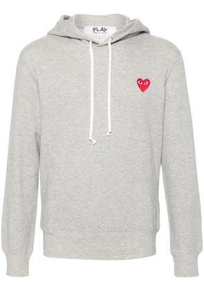 Comme Des Garçons Play heart-patch hoodie - Grey