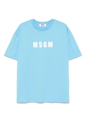 MSGM logo-print T-shirt - Blue