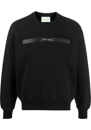 Aries logo-print sweatshirt - Black
