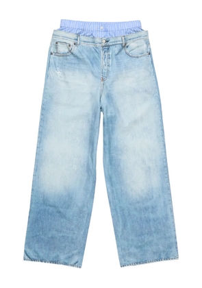 Acne Studios trompe l'oeil trousers - Blue