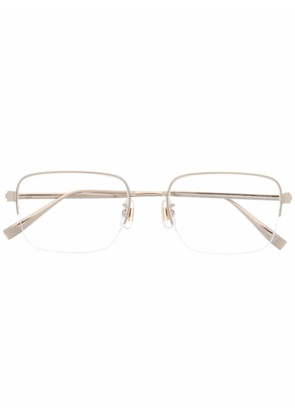 Dunhill rimless rectangular eyeglass frames - Gold