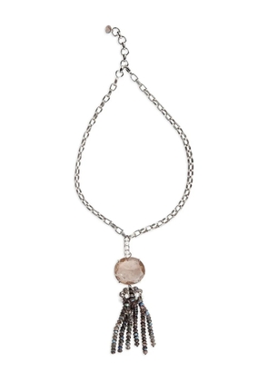 Bounkit Jewelry Cora tassel necklace - Silver