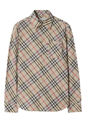 Burberry check-print shirt - Neutrals