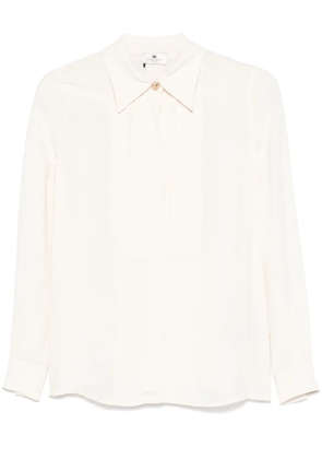 Elisabetta Franchi georgette shirt - Neutrals